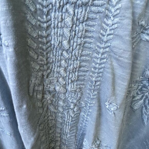 CAITE size XL embroidered Skye Top boho relaxed oversized boxy flowy - Picture 4 of 11